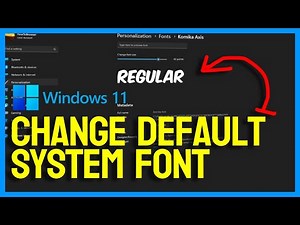 How To Change Default System Font On Windows 11 In 2023