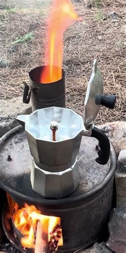 Campfire Coffee Hits Different 🔥☕ | Moka Pot in the Wild