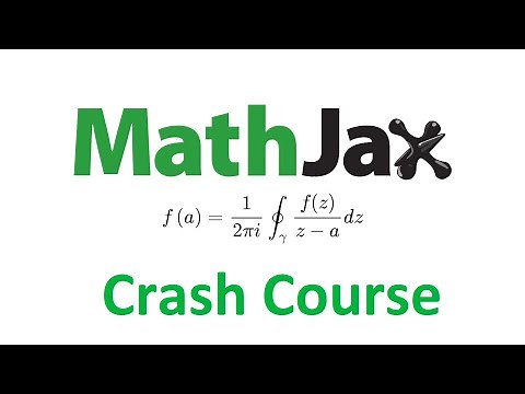 MathJax Crash course