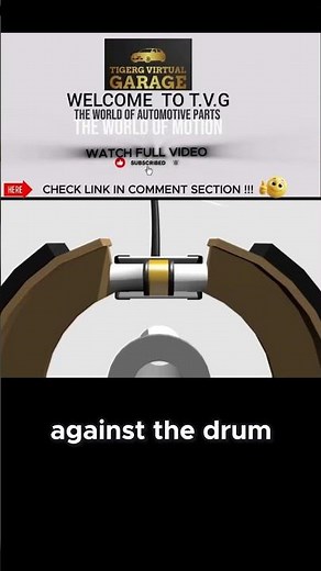 How Drum Brakes Work From Brake Pedal to wheel cylinder #automobile #brakesystem #wheelcylinder