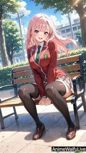 Anime Waifu Live Wallpaper School Girl #animeedit