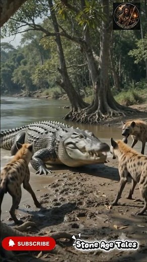 Wild Dogs vs Giant Crocodile | Stone Age Tales #story #movie #entertainment