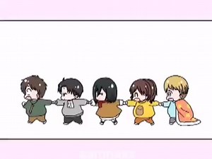 Eren, Levi, Mikasa, Sasha & Armin 🖤 | Black Hat Anime