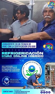 ✅ Inscríbete en nuestro curso HVAC híbrido (online / presencial) y obtén tu Certificación EPA 608 Universal válida en todo EE.UU indispensable para desarrollarte en este campo. 💵 Aumenta tus ingresos y aprovecha la temporada de verano con mas movimiento en la industria para entrenarte y certificarte. El curso incluye: 🧑‍🏫Clases en vivo con instructor 📦 Módulo de práctica enviado a tu casa🏫 🏢 Opciones de práctica en nuestras escuelas en NY y NJ ⏳ Duración: 14-16 semanas 📚 Libros y láminas 