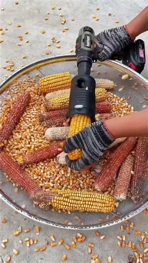 INSANE Gadget STRIPS Corn CLEAN in Seconds! 🤯 You NEED This! #corn #gadget #satisfying #viral