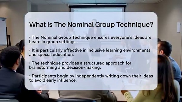What Is The Nominal Group Technique? - Special Education Learning