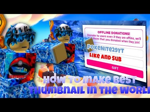 *BEST* Roblox Thumbnail Tutorial, GFX, Pixlr! (Without Roblox Studios)