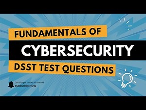 Fundamentals of Cybersecurity DANTES DSST Test Practice Questions