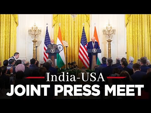 LIVE: PM Modi and US President Trump during the joint press meet at White House, Washington DC
