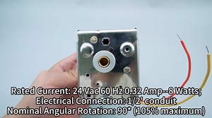 Damper Actuator Motor Replacement Fit for Honeywell M847D M847D1004 Motor, Old ARD and ZD Series HVAC Zone General Purpose Spring Return 2-Wire, 24Vac 60Hz