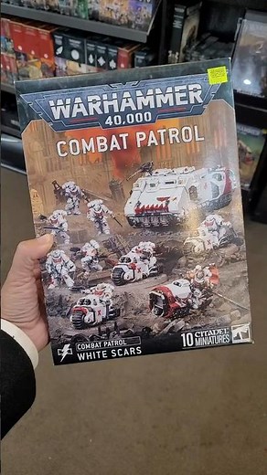 Warhammer 40k White Scars combat patrol, $170, 10 minis including a troop transport & 4 bikes 🤔