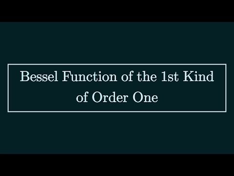 J₁(x): Bessel Function of the 1st Kind of Order One