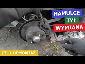 Hamulce tył. Tarczo bębny. Wymiana. Cz.1 Demontaż