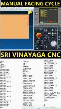 CNC LATHE MANUAL FACING PROGRAM - G50, G96, G01 - CNC LATHE FACING OPERATION #cnctraining #cnc