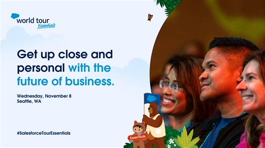 Don’t miss the unique chance to chat with AI experts and connect with your industry peers at #SalesforceTourEssentials Seattle! Best part? It's free! Register now: https://sforce.co/45Le7y3 | Salesforce