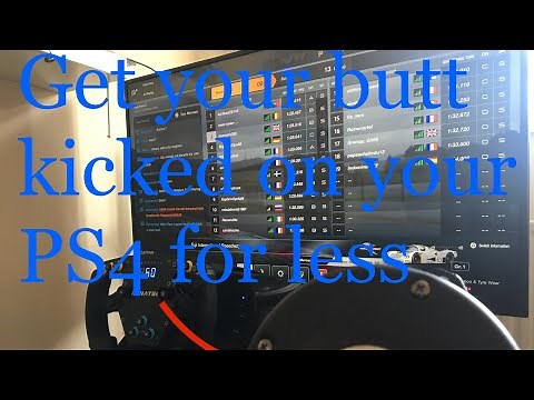Budget buttkicker setup for SIM Racing on PS4.
