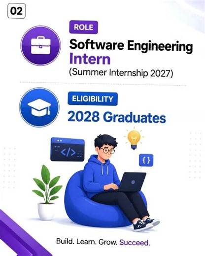 🚀 New Internship Opportunity💼 Company: Microsoft📌 Role: Software Engineering Intern