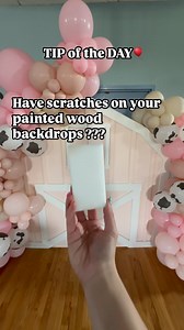 Tip of the day’ The magic eraser is magic on these wood backdrops ! This will take off a lot of the blemishes your wood backdrop may have ! #tip #tricks #inspo #reels #balloonart #decor #inspire #backdrops #wood #paint #magic #magiceraser | Cs_partyexpress
