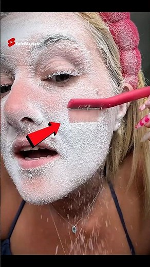Why Do Girls Shave Their Face With Razor? 😳