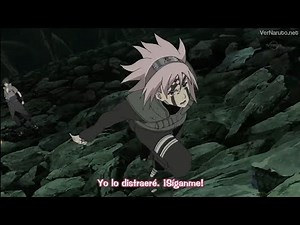 Sakura activa el byakugou no jutsu contra madara |sub español
