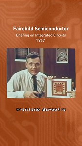 This clip from a 1967 promotional film by Fairchild Semiconductor Corporation featured Dr. Harry Sello and Dr. Jim Angell describing integrated circuit design and development. Fairchild fabricated its first planar integrated circuit, comprising just four transistors and five resistors, in 1960, kicking off the integrated circuit revolution. To view the full film, search “Fairchild Briefing on Integrated Circuits” on our YouTube channel. #Fairchild #IntegratedCircuit #RetroTech | Computer History