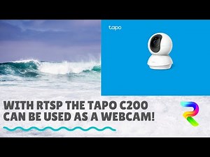 Turned my Security Camera into a Webcam using RTSP - TP Link Tapo C200 #tplink #tapo
