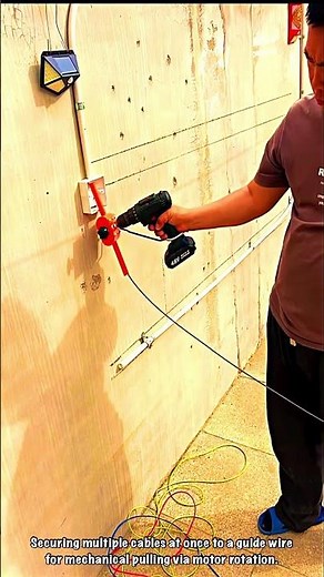 Cable Path Installation: Quick Withdrawal Using Automatic Threading Tool