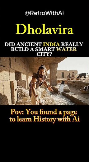 DID ANCIENT INDIA REALLY BUILD A SMART WATER CITY? #ancientindia #dholavira #historyshorts #ai