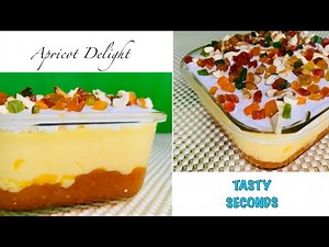 Apricot delight | Apricot trifle | Apricot pudding | Dry apricot recipe | Tasty Seconds | dessert