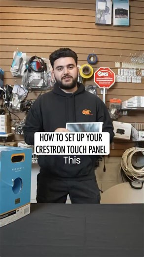 A Crestron touchscreen panel gives Long Island homeowners full control of lights cameras shades and TVs using one simple wired connection. With a single Ethernet cable you power and control your entire smart home from one centralized panel. | Sights-N-Sounds