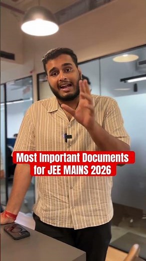 Most Important Documents for JEE MAINS 2026 ✅ || JEE Mains 2026 Registration started ?😱#shorts #jee