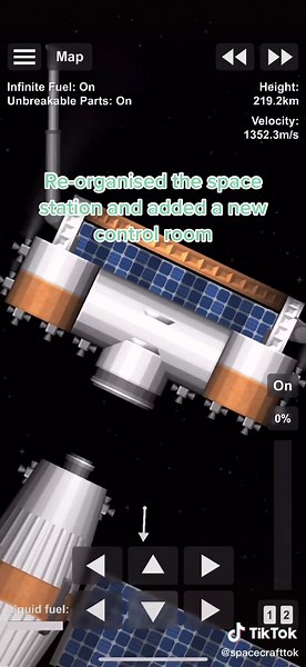 Space Station Reorganization and New Control Room in Spaceflight Simulator