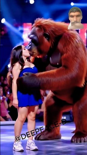 Fearless Woman Dances with Chimpanzee on AGT – Jaw-Dropping Performance!