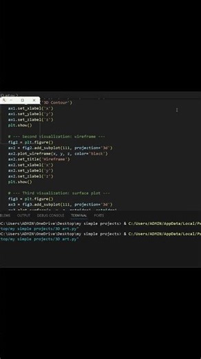 "3D Function Visualization in Python"