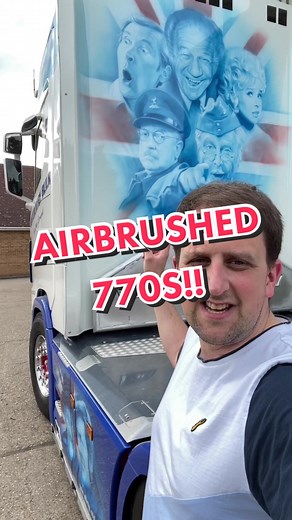 Custom Airbrushed Scania 770S Truck Showcase