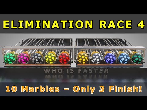 Marble Elimination Ultimate #4 ⚪ 10 Marbles, Only 3 Finish! 🏁