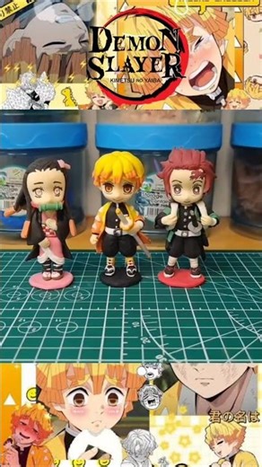 Zenitsu Agatsuma in my Demon Slayer clay figure collection #shorts