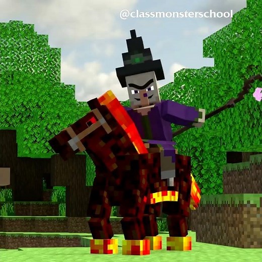 The wicked Witch punishes the villagers. - Minecraft Animation