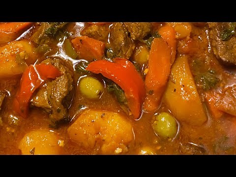 Carne con papas Cubana / Cuban beef stew