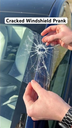 Cracked windshield prank #shorts