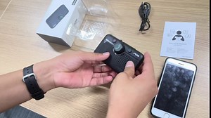 YMOO Bluetooth 5.0 Car Speaker,3 W x 2 Powerful Sound,40h Working Time Bluetooth Hands Free Car Kit with CVC 8.0 Noice Concelling Calling, Motion Auto On, Siri Google Assistant Support