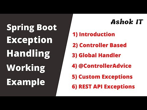 Spring Boot | Exception Handling Introduction | Part-01 | Ashok IT
