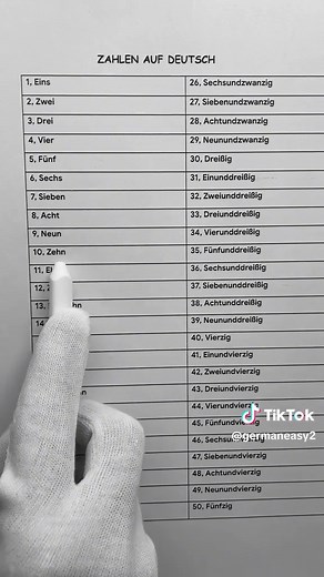Do You Know These German Numbers ? #learngerman #germanlanguage #germanwords #deutschlernen #languagelearning #LearnOnTiktok #TiktokLearningCampaign