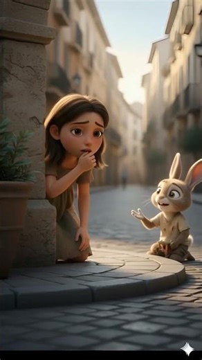 A Lonely Street Rabbit Finds Friendship, Kindness, Home, and Hope#cartoon