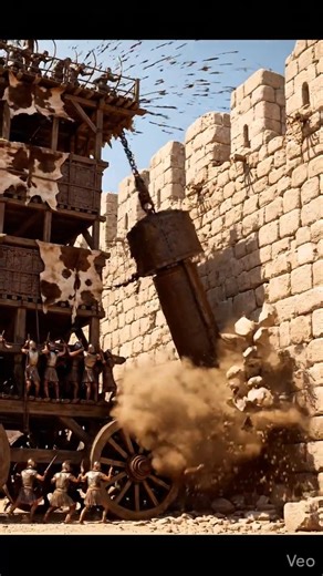 Syracuse Wooden Protective Wall Multi-Story Combat Armed Siege Tower