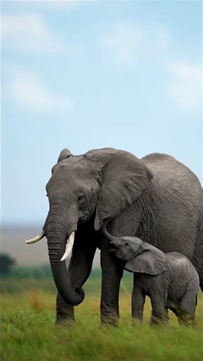 Playful Baby Elephant Running Wild and Free