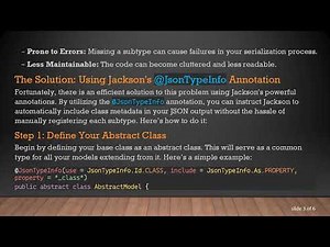 Efficiently Serialize JSON with Class Metadata Using Jackson