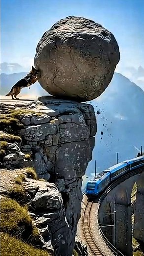 When a Police Dog Stops a Train… and Everyone Realizes WHY 🐾🚆💔 #rescue #train #policedog