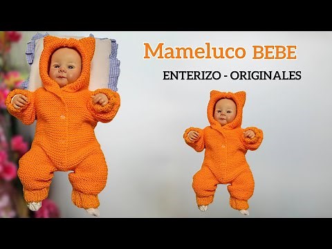 Ropas Originales y únicas para BEBE REBORN a Dos Agujas – Mameluco Enterizo con Orejitas para Bebe