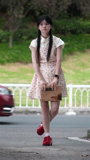 Cherry blossoms in the lover's hand #SchoolgirlFloralSkirt #FirstLoveGirlfriendOutfit #HerSummerO...